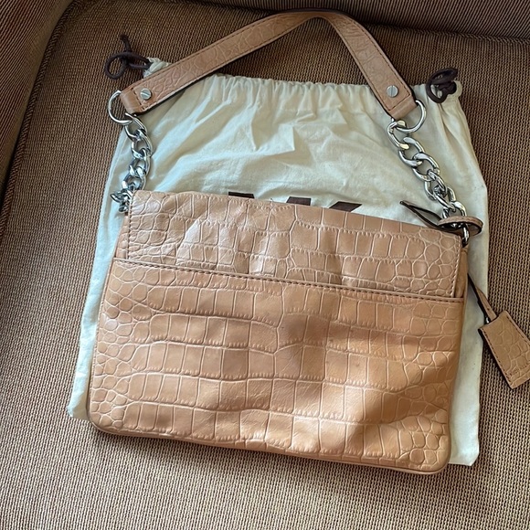 michael kors crocodile leather crocodile leather shoulder purse - Picture 3 of 14